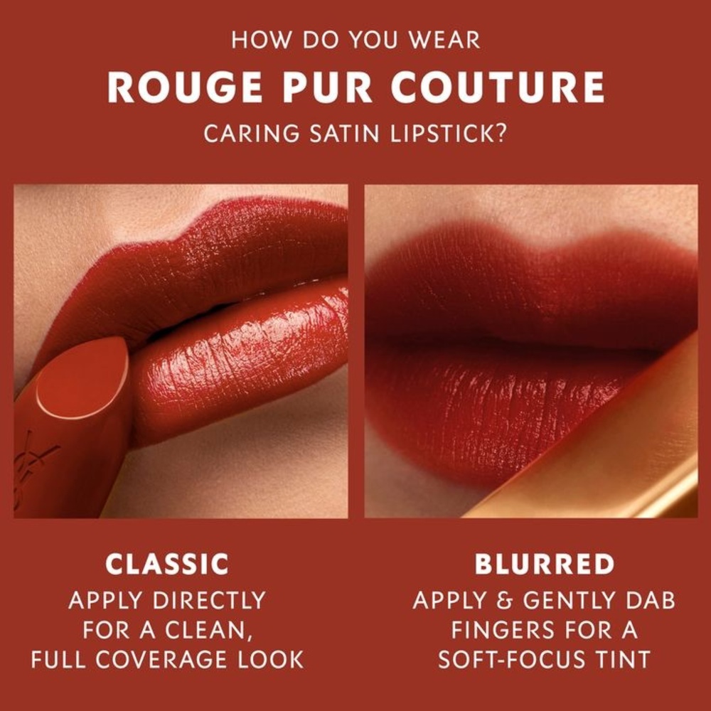 🆕 NWOB YSL Yves Saint Laurent Rouge Pur Couture Stain Lipstick 154 Orange Fatal